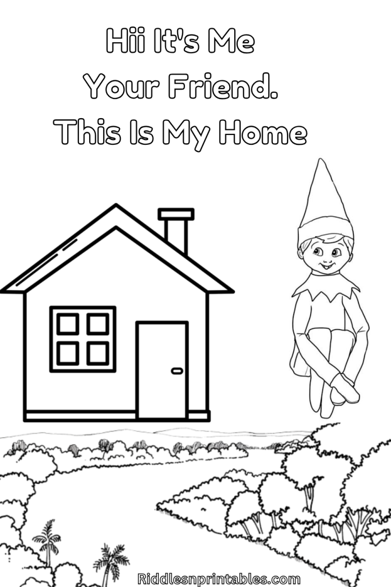 elf on the shelf Coloring Pages